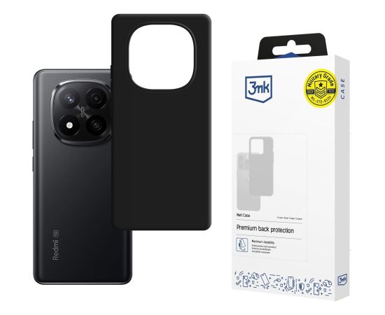 Case 3mk Matt Case Xiaomi Redmi Note 15 5G black Neoriģinālie Maciņi