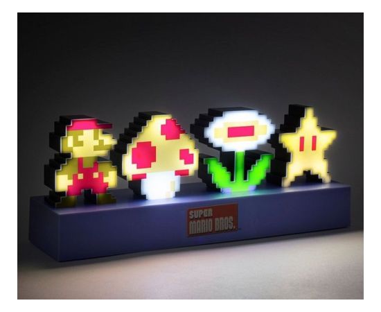 Paladone Super Mario Bros Icons Light Dekoratīvais apgaismojums 