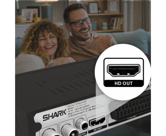 Manta DVBT005-SH Tuner for TV DVBT-T2/HEVC SHARK Dekoderi un Satelīttelevīzijas,TV uztvērēji