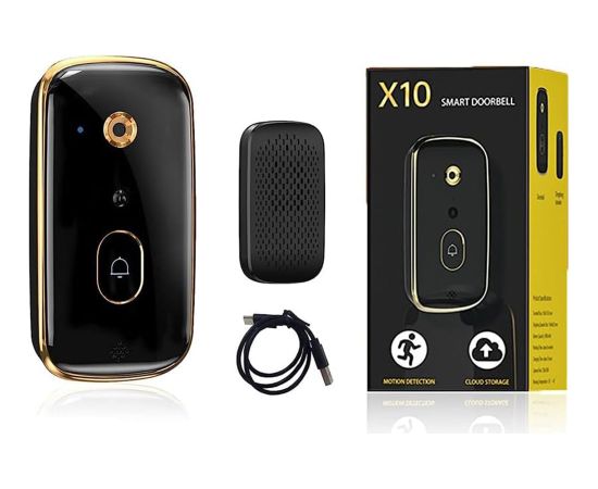 Goodbuy X10 viedais durvju zvans ar novērošanu | kustības noteikšana | nakts redzamības sistēma Viedie slēdži