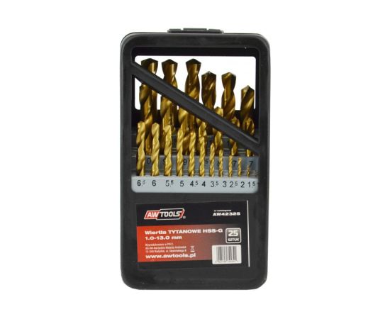 Metāla urbis AWTools AW42325; HSS-G; 1-13 mm; 25 gab. Аксессуары для дрелей