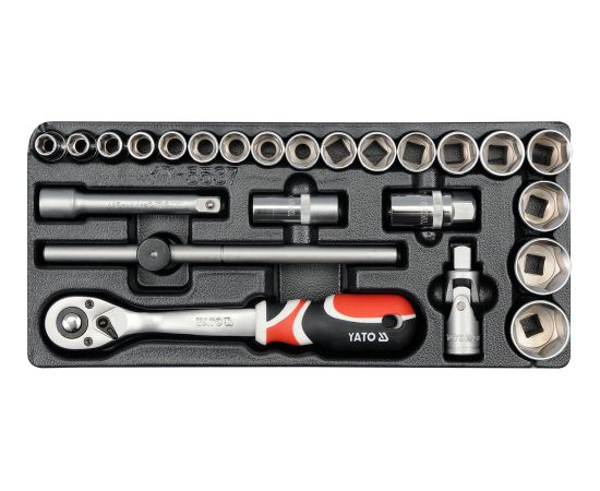 Instrumentu komplekts Yato YT-5537; 1/2''; 24 gab. Mehāniskie instrumenti