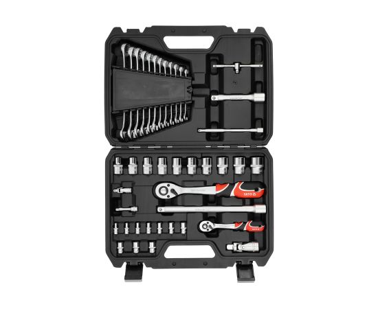 Instrumentu komplekts Yato YT-38742; 1/4''; 1/2''; 41 gab. Mehāniskie instrumenti