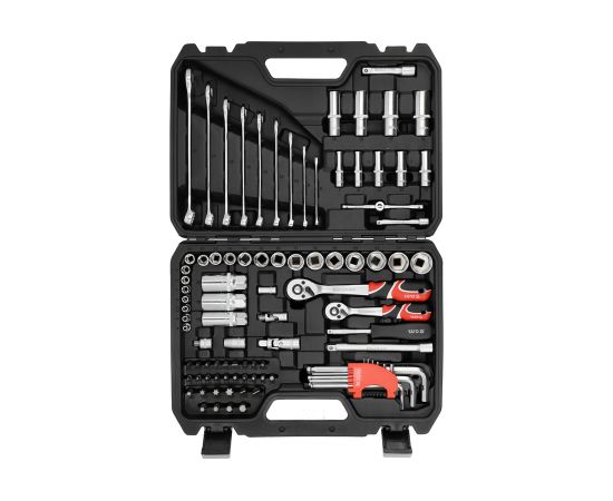 Instrumentu komplekts Yato YT-38785; 1/4''; 3/8''; 92 gab. Mehāniskie instrumenti