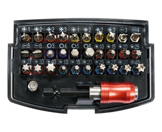 Skrūvgriežu uzgaļu komplekts Yato YT-04622; 32 gab. Аксессуары для дрелей