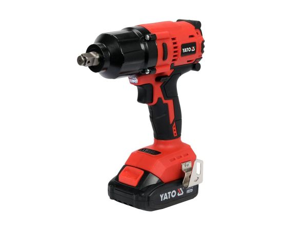 Triecienatslēga Yato YT-82807; 18 V; 2x3,0 Ah akum. Trieciena uzgriežņu pistoles ar akumulatoru