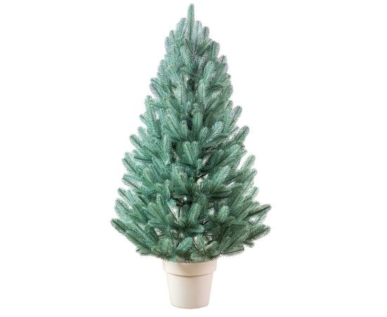 (Ir veikalā) Ziemassvētku egle podā “Lapland Blue” 1.1M 60CM Mākslīgās egles
