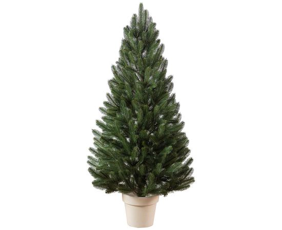 (Ir Veikalā) Ziemassvētku egle podā “Lapland Green” 1.1M 60CM Mākslīgās egles
