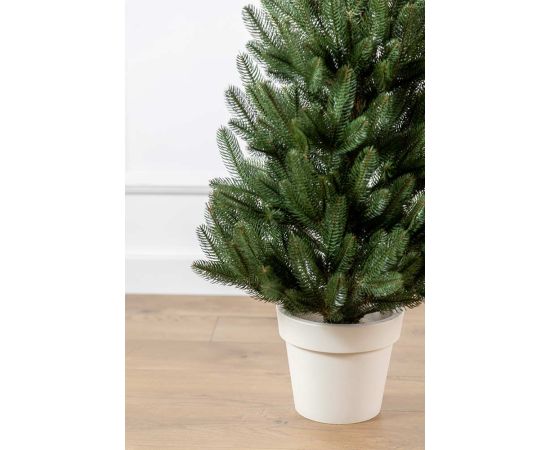 (Ir Veikalā) Ziemassvētku egle podā “Lapland Green” 1.1M 60CM Mākslīgās egles