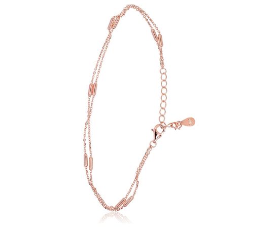 Sudraba aproce #2600444(PAu-R), Sudrabs 925°, sarkanais zelts (pārklājums), garums: 17 cm, 1.4 gr. Ar zelta pārklājumu