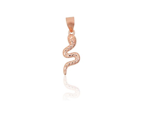 Sudraba kulons #2302035(PAu-R), Sudrabs 925°, sarkanais zelts (pārklājums), 0.7 gr. Ar zelta pārklājumu