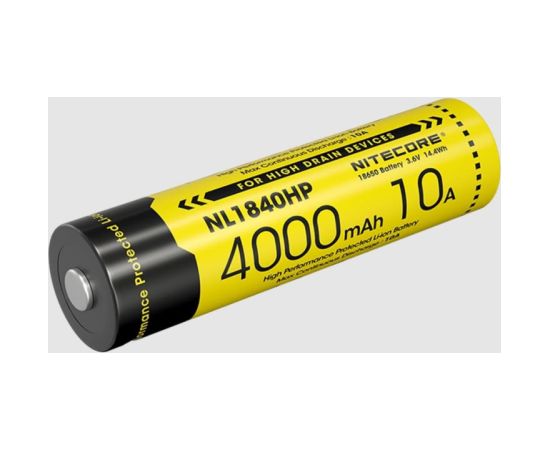 Nitecore NL1840HP 4000 mAh rechargeable 18650 Li-ion battery Dažādi piederumi tūrismam