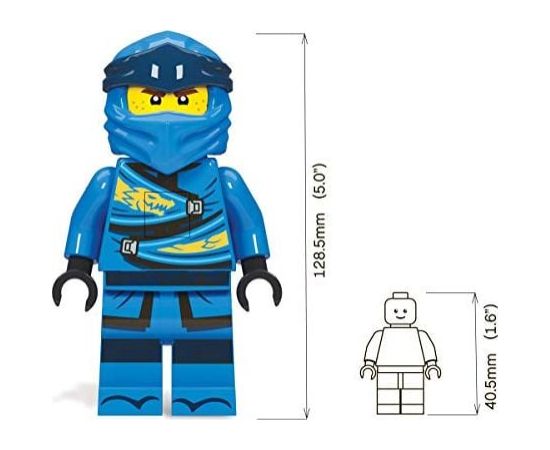 LEGO Ninjago Legacy Jay Latarka LED 300% - 5-calowa figurka Jaunumi, Bērnu preces