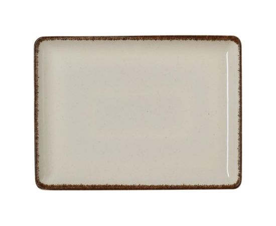 SMILLA SAND SERVĒŠANAS ŠĶĪVIS 27x20CM, TAISNSTŪRA, BĒŠS, PORCELĀNS, WAS Šķīvji