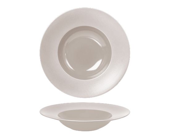 FINE PLUS SATIN DZIĻAIS ŠĶĪVIS 27CM, PĒRĻU PELĒKS, PORCELĀNS, Leela Baralee Šķīvji