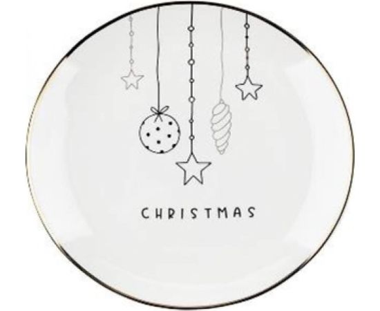 JINGLE BELLS DESERTA ŠĶĪVIS 20CM, PORCELĀNA, MPL Consulting Šķīvji