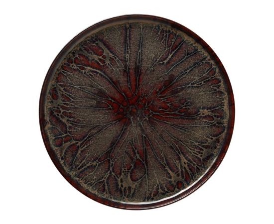 ROCKZZERO ŠĶĪVIS D33CM, BRŪNS, KERAMIKA, WAS Šķīvji