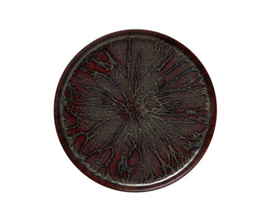 ROCKZZERO ŠĶĪVIS D28CM, BRŪNS, KERAMIKA, WAS Šķīvji