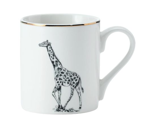 MIKASA GIRAFFE KRŪZE 280ML, BALTA AR ZELTA KR. DEKORU, PORCELĀNS, Mikasa Citi trauki