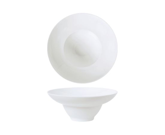 FINE PLUS DZIĻAIS ŠĶĪVIS AR MALU 21CM, BALTS, PORCELĀNS, Leela Baralee Šķīvji