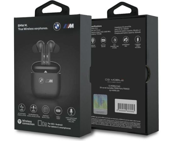 BMW BMTWSM1ALELK TWS Bezvadu Austiņas Austiņas