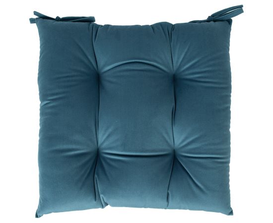 Krēsla spilvens VELVET NEW 40x40cm, pelēks zils Jaunumi -Dārzam