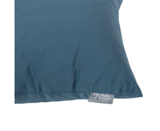 Spilvens VELVET NEW 50x50cm, ar rāvējslēdzēju, pelēks zils Jaunumi -Dārzam