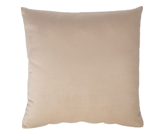 Spilvens VELVET NEW 50x50cm, ar rāvējslēdzēju, gaiši bēškrāsa Jaunumi -Dārzam