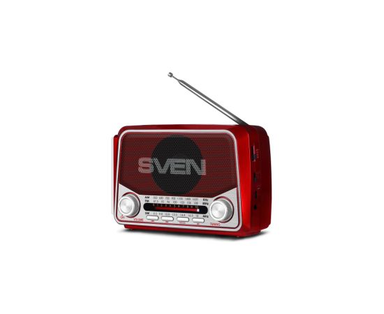 Skaļrunis Sven SRP-150 FM,AM,SW Radio Bluetooth Red Bezvadu skaļruņi