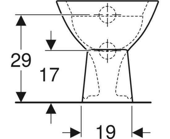 Geberit Bambini bērnu grīdas tualetes pods, ar dziļo skalošanu - gab. Podi uz grīdas