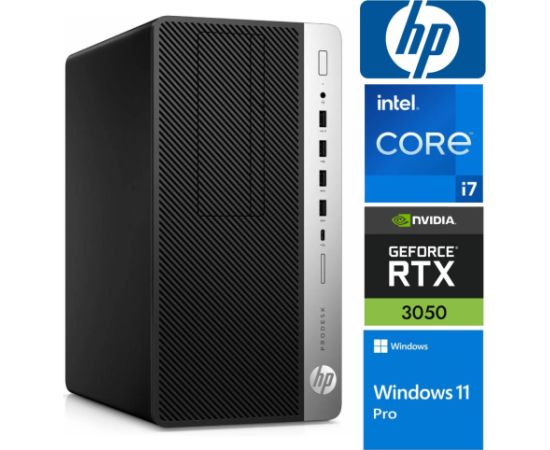 HP 600 G4 MT i7-8700 8GB 512SSD M.2 NVME RTX3050 6GB WIN11Pro Kомпьютеры после ремонта