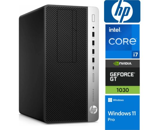 HP 600 G4 MT i7-8700 32GB 1TB SSD M.2 NVME GT1030 2GB WIN11Pro Kомпьютеры после ремонта