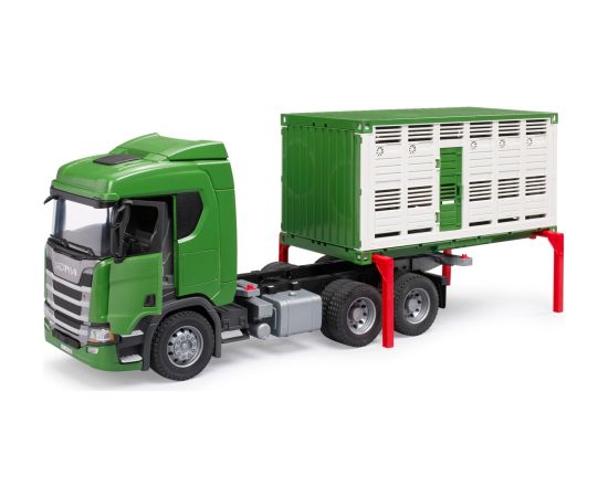 BRUDER Scania Super 560R Tiertransport-LKW (inkl. 1 Rind) Jaunumi, Bērnu preces