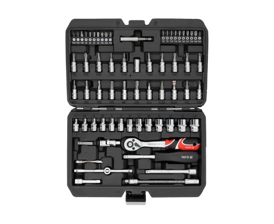 Instrumentu komplekts Yato YT-14502; 1/4''; 68 gab. Mehāniskie instrumenti