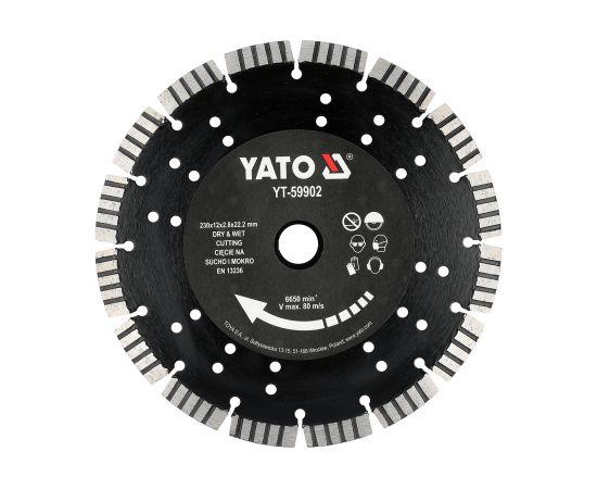 Dimanta griešanas disks Yato YT-59902; 230 mm Различные диски