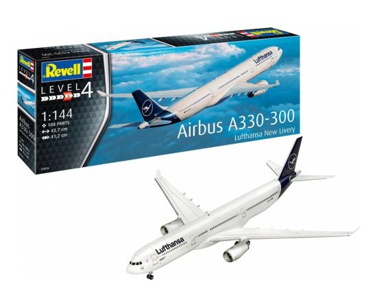 Revell Model plastikowy samolot airbus a330-300 lufthansa 1/144 Figūriņas un varoņi
