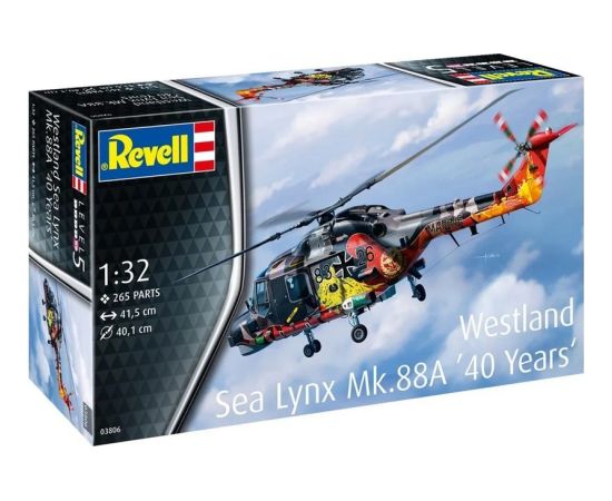Revell Model plastikowy helikopter westland lynx spec paint 1/32 Figūriņas un varoņi