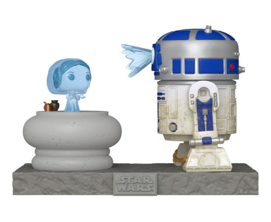 Funko Pop! Deluxe: Star Wars - R2-D2  and Princess Leia Hologram #766 Bobble-Heads Vinyl Figures Figūriņas un varoņi