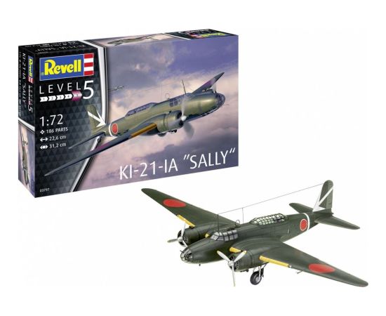 Revell Model plastikowy ki-21-la sally 1/72 Figūriņas un varoņi