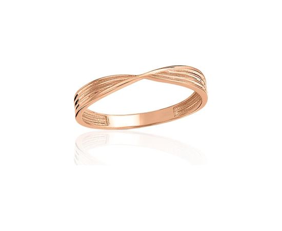 Золотое кольцо #1101230(Au-R), Красное Золото 585°, Размер: 17.5, 1.53 гр. Sieviešu