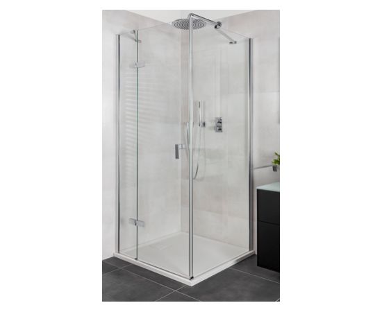 Huppe dušas siena Astra, 900 mm, h=2000,  hroms/caurspīdīgs stikls AP Dušas durvis