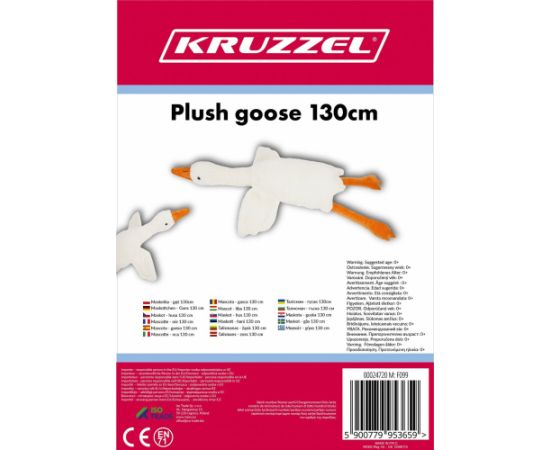 Maskotka - gęś 130cm Kruzzel 24720 Mīkstās rotaļlietas