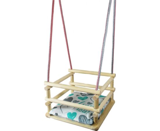 Galdrew koka šūpoles ar spilventiņu 05521 Jaunumi - Datori