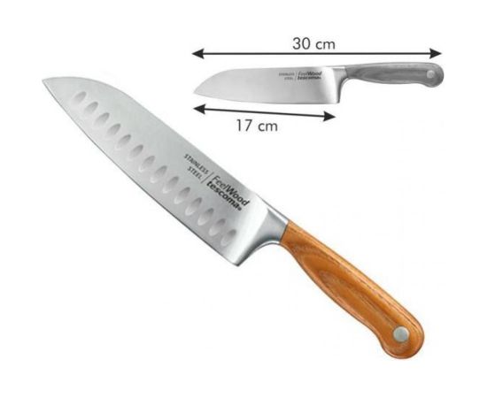 FEELWOOD SANTOKU NAZIS 17CM, NER.TĒR./KOKA, Tescoma Naži