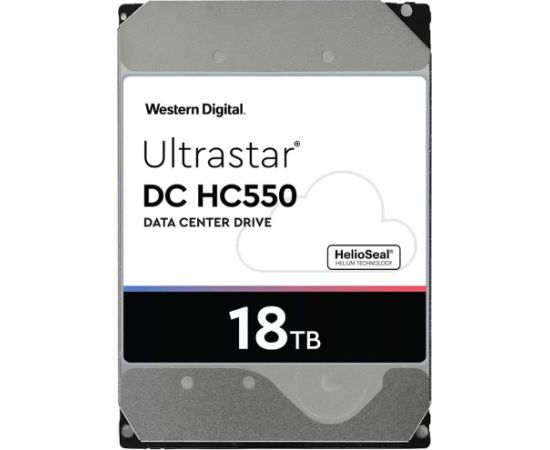 Western Digital Ultrastar DC HDD Server (3.5in 26.1MM 18TB 512MB 7200RPM SATA ULTRA 512E SE NP3 DC HC550) SKU: 0F38459 Жесткие диски (HDD)
