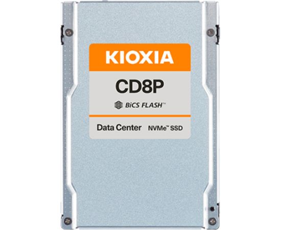 SSD Data Center Read Intensive KIOXIA CD8P-R 7.68TB PCIe Gen5 Single-port (128GT/s) NVMe 2.0, BiCS Flash TLC, 2.5" 15mm U.2, Read/Write: 12000/5500 MBps, IOPS 2000K/200K, DWPD 1 Жесткие диски (SSD)