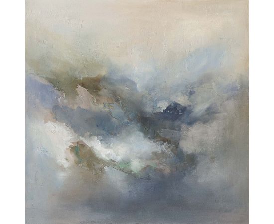 Painting with frame 100x100cm, abstract storm Jaunumi, mēbeles, māja