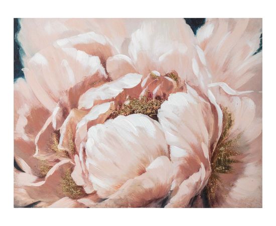 Eļļas glezna 75x100cm, rozā zieds Jaunumi, mēbeles, māja