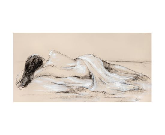 Eļļas glezna 60x120cm, atpūšas skaistule Jaunumi, mēbeles, māja