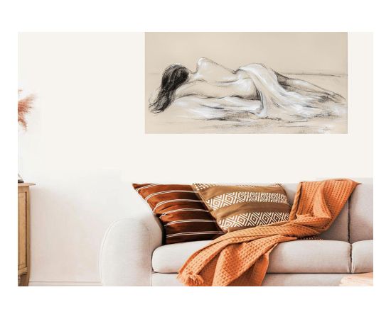 Eļļas glezna 60x120cm, atpūšas skaistule Jaunumi, mēbeles, māja